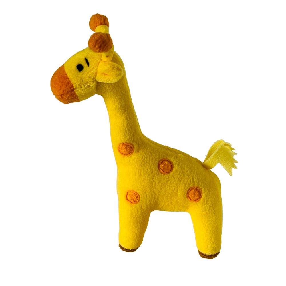 Yellow Orange Giraffe Plush Staffed Animal Toy 7" Standing